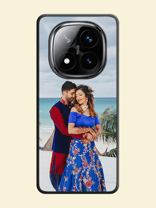 Full Single Pic Upload On Space Black Custom Soft Matte Mobile Back Cover - Poco X7 5G