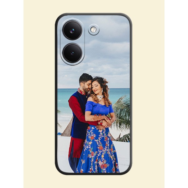 Full Single Pic Upload On Space Black Custom Soft Matte Mobile Back Cover - Poco X8 Pro 5G Full Single Pic Upload On Space Black Custom Soft Matte Mobile Back Cover - Poco X8 Pro 5G