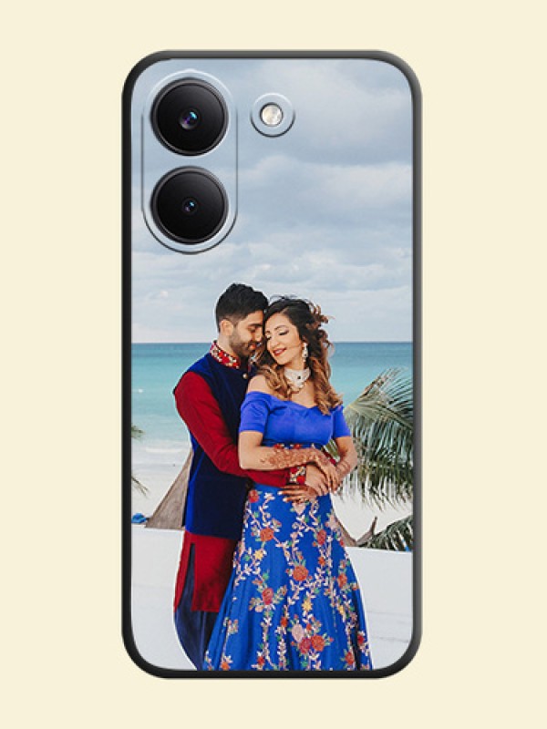 Full Single Pic Upload On Space Black Custom Soft Matte Mobile Back Cover - Poco X8 Pro 5G