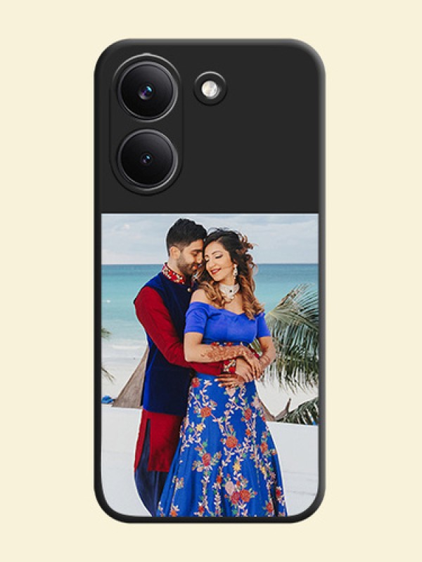 Image Upload With Space Black Color On Custom Soft Matte Mobile Back Cover - Poco X8 Pro 5G