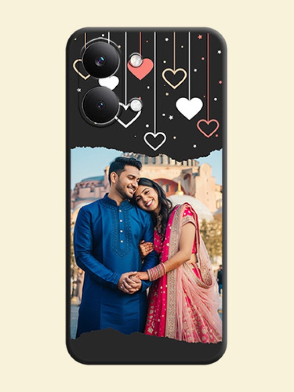 Love Hangings with Splash Wave Picture On Space Black Custom Soft Matte Mobile Back Cover - Poco X8 Pro Max 5G