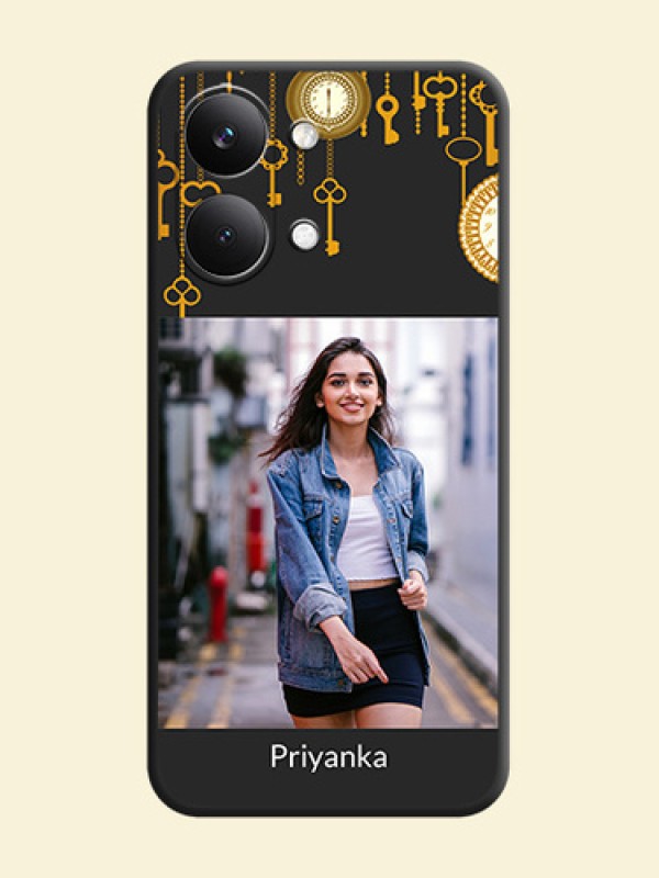 Decorative Design with Text On Space Black Custom Soft Matte Mobile Back Cover - Poco X8 Pro Max 5G