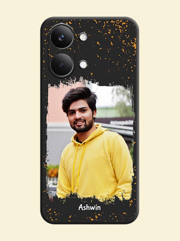 Spray Free Design on Photo On Space Black Custom Soft Matte Mobile Back Cover - Poco X8 Pro Max 5G