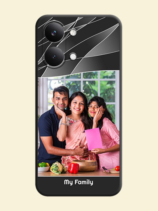 Mixed Wave Lines on Photo On Space Black Custom Soft Matte Mobile Back Cover - Poco X8 Pro Max 5G