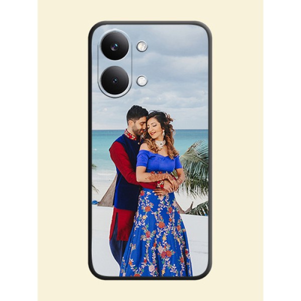 Full Single Pic Upload On Space Black Custom Soft Matte Mobile Back Cover - Poco X8 Pro Max 5G Full Single Pic Upload On Space Black Custom Soft Matte Mobile Back Cover - Poco X8 Pro Max 5G