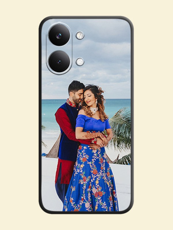 Full Single Pic Upload On Space Black Custom Soft Matte Mobile Back Cover - Poco X8 Pro Max 5G