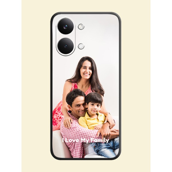 Full Single Pic Upload With Text On Space Black Custom Soft Matte Mobile Back Cover - Poco X8 Pro Max 5G Full Single Pic Upload With Text On Space Black Custom Soft Matte Mobile Back Cover - Poco X8 Pro Max 5G