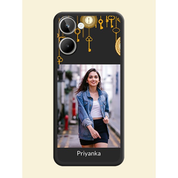 Decorative Design with Text on Space Black Custom Soft Matte Back Cover - Realme 10 Pro 5G Decorative Design with Text on Space Black Custom Soft Matte Back Cover - Realme 10 Pro 5G