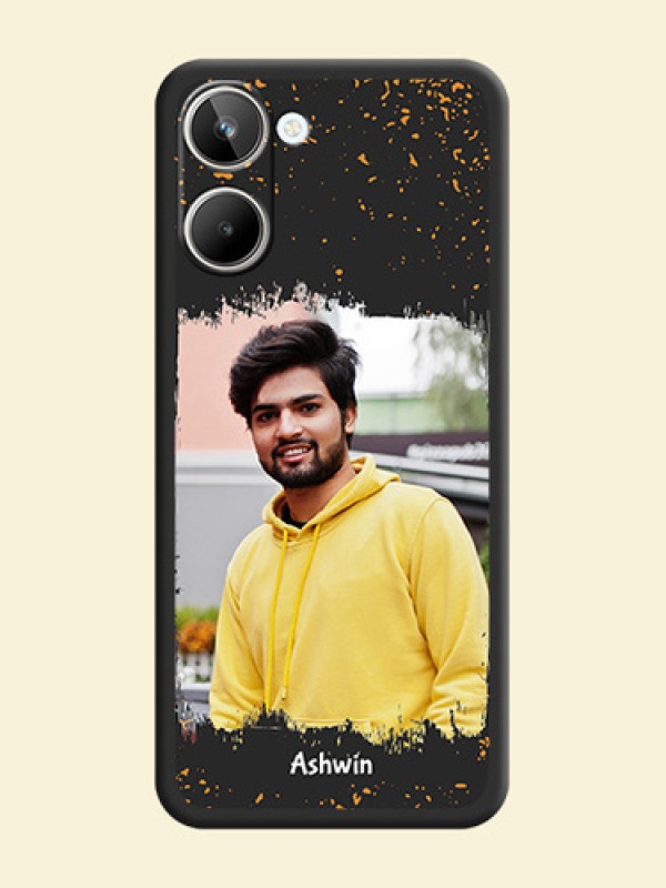 Spray Free Design on Photo on Space Black Soft Matte Phone Cover - Realme 10 Pro 5G