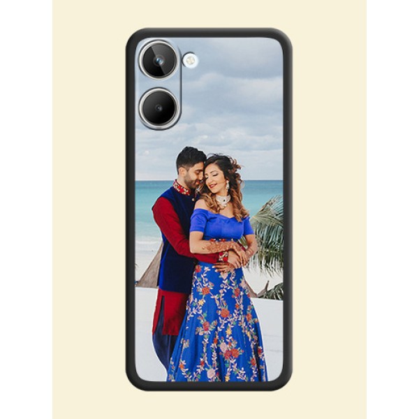 Full Single Pic Upload On Space Black Personalized Soft Matte Phone Covers -Realme 10 Pro 5G Full Single Pic Upload On Space Black Personalized Soft Matte Phone Covers -Realme 10 Pro 5G