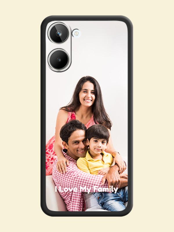 Full Single Pic Upload With Text On Space Black Personalized Soft Matte Phone Covers -Realme 10 Pro 5G