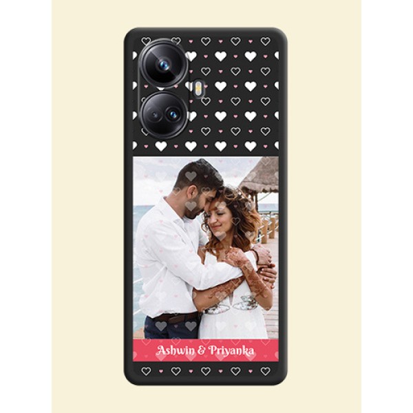 White Color Love Symbols with Text Design on Photo on Space Black Soft Matte Phone Cover - Realme 10 Pro Plus 5G White Color Love Symbols with Text Design on Photo on Space Black Soft Matte Phone Cover - Realme 10 Pro Plus 5G
