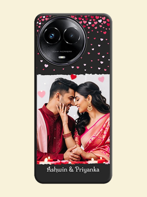 Fall in Love with Your Partner on Photo On Space Black Custom Soft Matte Mobile Back Cover - Realme 11 5G