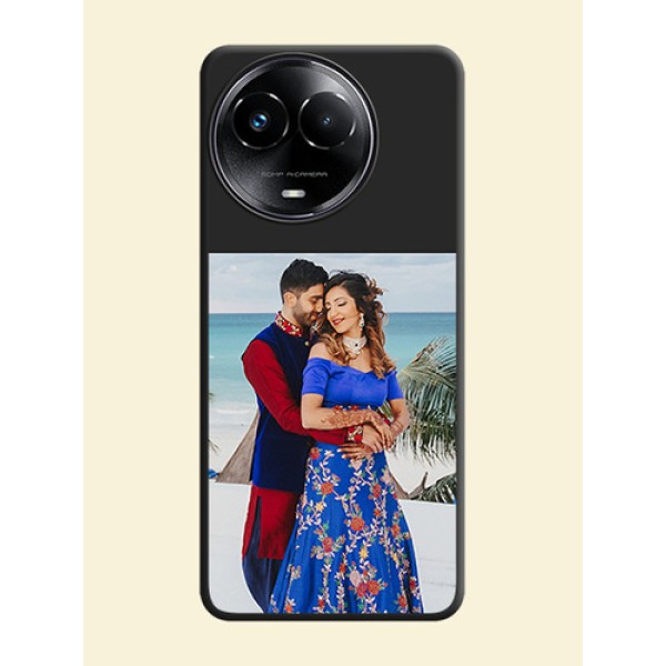 Image Upload With Space Black Color On Custom Soft Matte Mobile Back Cover - Realme 11 5G Image Upload With Space Black Color On Custom Soft Matte Mobile Back Cover - Realme 11 5G