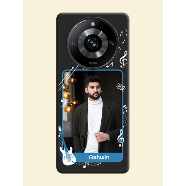 Musical Theme Design with Text - Photo on Space Black Soft Matte Mobile Case - Realme 11 Pro Plus 5G Musical Theme Design with Text - Photo on Space Black Soft Matte Mobile Case - Realme 11 Pro Plus 5G
