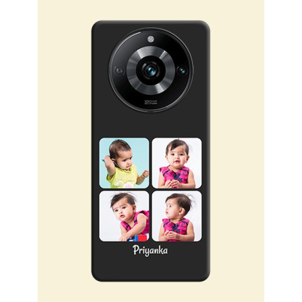 Floral Art with 6 Image Holder - Photo on Space Black Soft Matte Mobile Case - Realme 11 Pro Plus 5G Floral Art with 6 Image Holder - Photo on Space Black Soft Matte Mobile Case - Realme 11 Pro Plus 5G