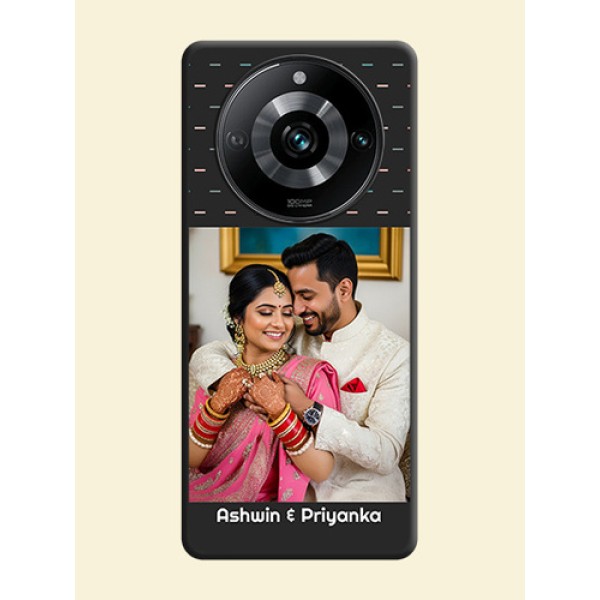 Line Pattern Design with Text on Space Black Custom Soft Matte Phone Back Cover - Realme 11 Pro Plus 5G Line Pattern Design with Text on Space Black Custom Soft Matte Phone Back Cover - Realme 11 Pro Plus 5G