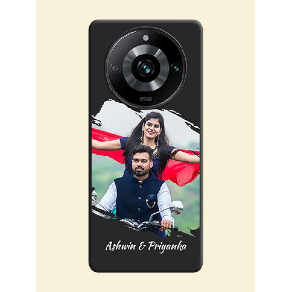 Grunge Brush Strokes - Photo on Space Black Soft Matte Back Cover - Realme 11 Pro Plus 5G Grunge Brush Strokes - Photo on Space Black Soft Matte Back Cover - Realme 11 Pro Plus 5G