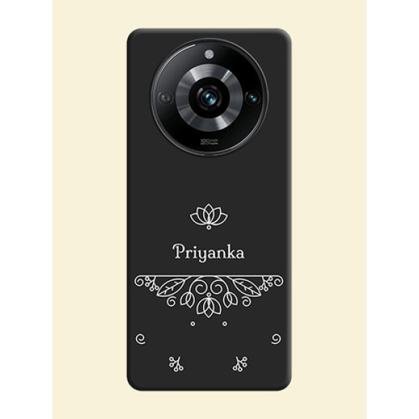Lotus Garden Custom Text On Space Black Personalized Soft Matte Phone Covers - Realme 11 Pro Plus 5G Lotus Garden Custom Text On Space Black Personalized Soft Matte Phone Covers - Realme 11 Pro Plus 5G