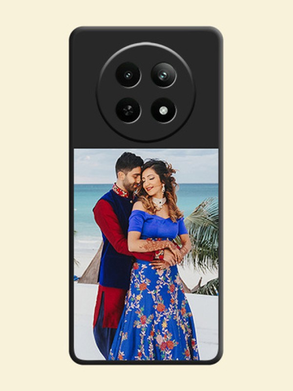 Image Upload With Space Black Color On Custom Soft Matte Mobile Back Cover - Realme 12 5G