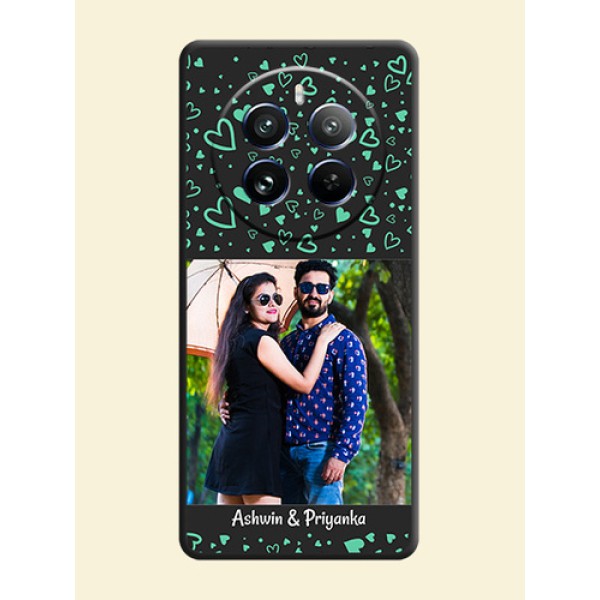Sea Green Indefinite Love Pattern - Photo on Space Black Soft Matte Mobile Cover - Realme 12 Pro 5G Sea Green Indefinite Love Pattern - Photo on Space Black Soft Matte Mobile Cover - Realme 12 Pro 5G