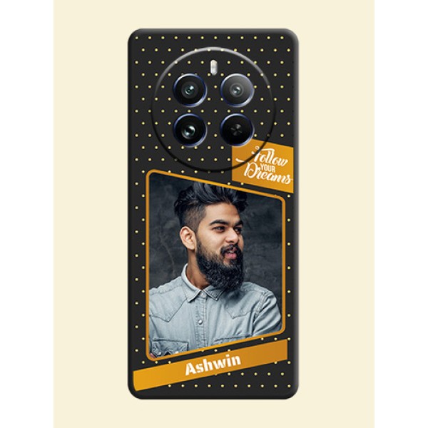 Follow Your Dreams with White Dots on Space Black Custom Soft Matte Phone Cases - Realme 12 Pro 5G Follow Your Dreams with White Dots on Space Black Custom Soft Matte Phone Cases - Realme 12 Pro 5G