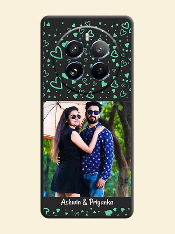 Sea Green Indefinite Love Pattern - Photo on Space Black Soft Matte Mobile Cover - Realme 12 Pro Plus 5G