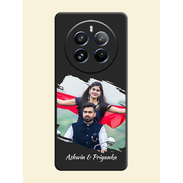 Grunge Brush Strokes - Photo on Space Black Soft Matte Back Cover - Realme 12 Pro Plus 5G Grunge Brush Strokes - Photo on Space Black Soft Matte Back Cover - Realme 12 Pro Plus 5G