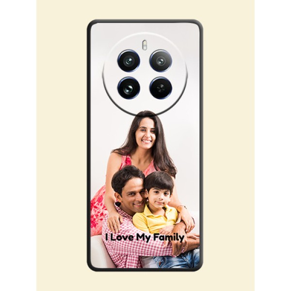 Full Single Pic Upload With Text On Space Black Personalized Soft Matte Phone Covers - Realme 12 Pro Plus 5G Full Single Pic Upload With Text On Space Black Personalized Soft Matte Phone Covers - Realme 12 Pro Plus 5G