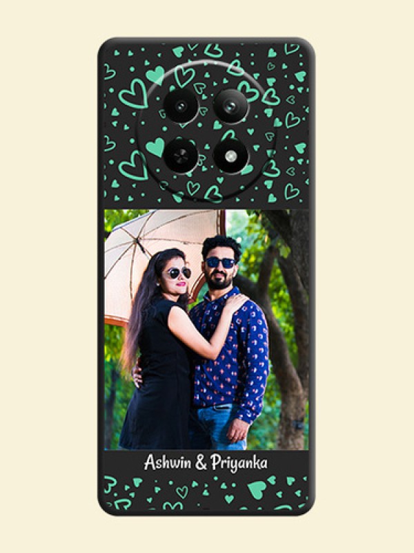 Sea Green Indefinite Love Pattern - Photo on Space Black Soft Matte Mobile Cover - Realme 12X 5G