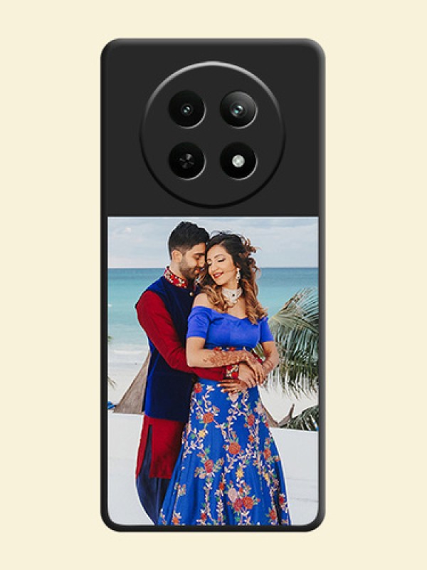 Image Upload With Space Black Color On Custom Soft Matte Mobile Back Cover - Realme 12X 5G
