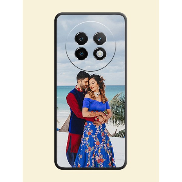 Full Single Pic Upload On Space Black Custom Soft Matte Mobile Back Cover - Realme 13 Plus 5G Full Single Pic Upload On Space Black Custom Soft Matte Mobile Back Cover - Realme 13 Plus 5G