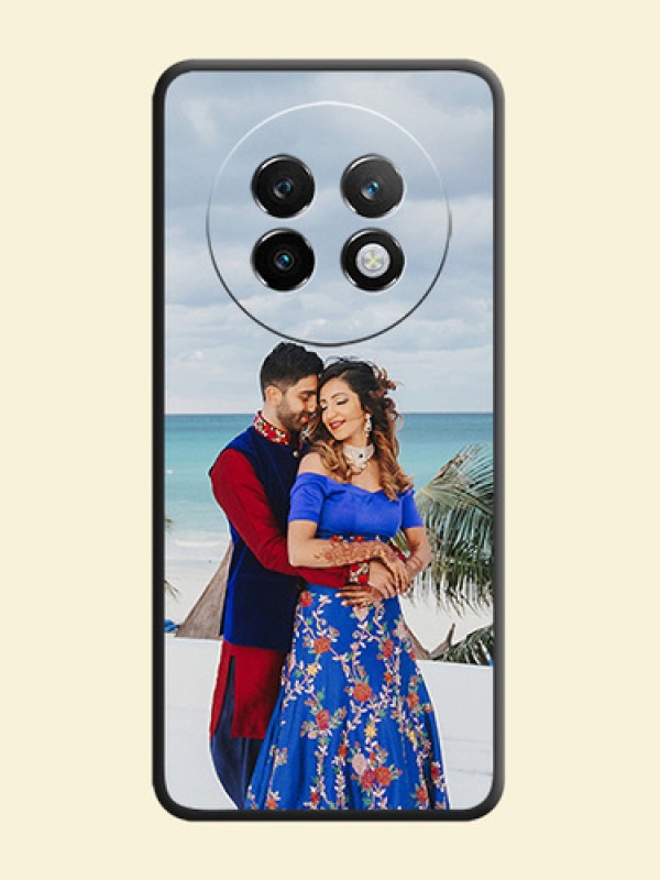 Full Single Pic Upload On Space Black Custom Soft Matte Mobile Back Cover - Realme 13 Plus 5G