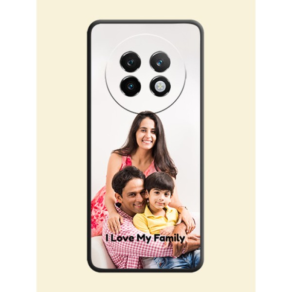 Full Single Pic Upload With Text On Space Black Custom Soft Matte Mobile Back Cover - Realme 13 Plus 5G Full Single Pic Upload With Text On Space Black Custom Soft Matte Mobile Back Cover - Realme 13 Plus 5G