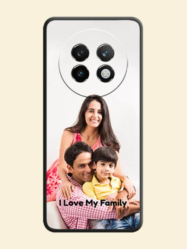 Full Single Pic Upload With Text On Space Black Custom Soft Matte Mobile Back Cover - Realme 13 Plus 5G