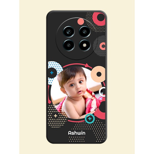 Multicoloured Round Image On Space Black Custom Soft Matte Mobile Back Cover - Realme 13 Pro 5G Multicoloured Round Image On Space Black Custom Soft Matte Mobile Back Cover - Realme 13 Pro 5G