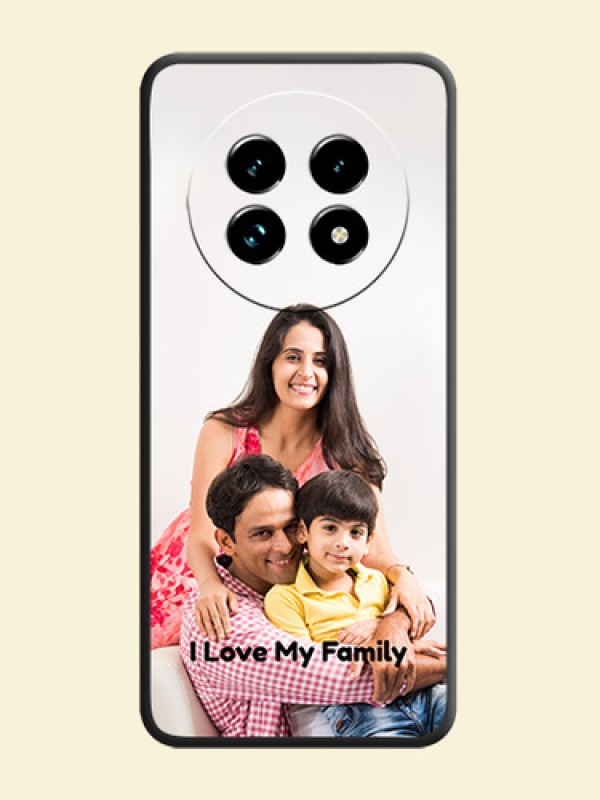 Full Single Pic Upload With Text On Space Black Custom Soft Matte Mobile Back Cover - Realme 13 Pro Plus 5G