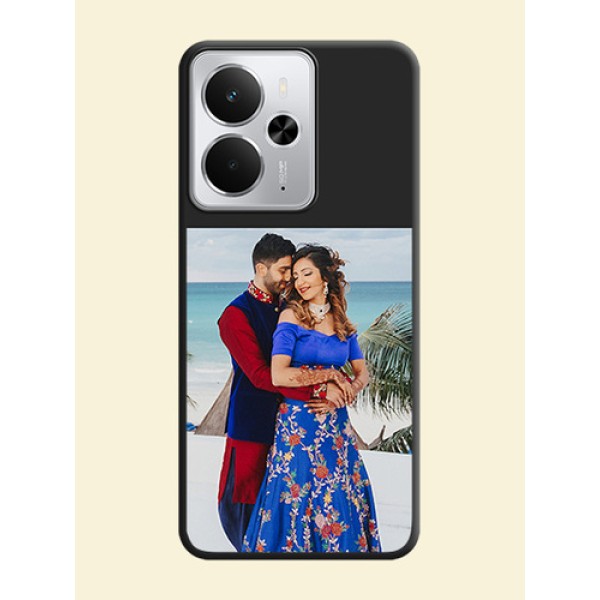 Image Upload With Space Black Color On Custom Soft Matte Mobile Back Cover - Realme 14 5G Image Upload With Space Black Color On Custom Soft Matte Mobile Back Cover - Realme 14 5G