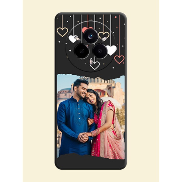 Love Hangings with Splash Wave Picture On Space Black Custom Soft Matte Mobile Back Cover - Realme 14 Pro 5G Love Hangings with Splash Wave Picture On Space Black Custom Soft Matte Mobile Back Cover - Realme 14 Pro 5G