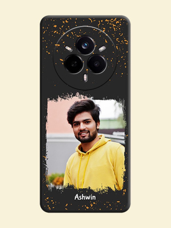Spray Free Design on Photo On Space Black Custom Soft Matte Mobile Back Cover - Realme 14 Pro 5G