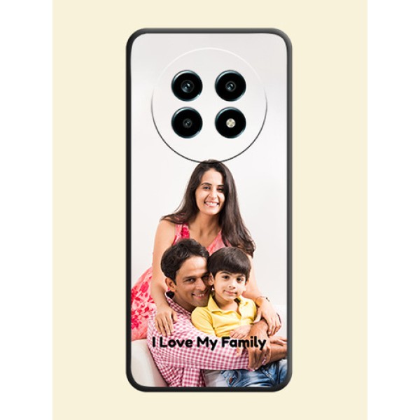 Full Single Pic Upload With Text On Space Black Custom Soft Matte Mobile Back Cover - Realme 14 Pro Lite 5G Full Single Pic Upload With Text On Space Black Custom Soft Matte Mobile Back Cover - Realme 14 Pro Lite 5G