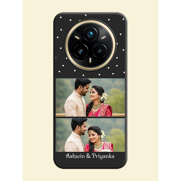Miniature Love Symbols with Name On Space Black Custom Soft Matte Mobile Back Cover - Realme 14 Pro Plus 5G Miniature Love Symbols with Name On Space Black Custom Soft Matte Mobile Back Cover - Realme 14 Pro Plus 5G