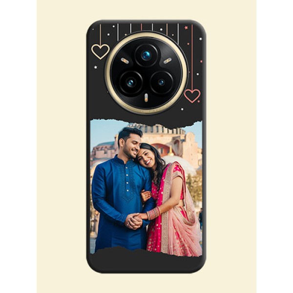 Love Hangings with Splash Wave Picture On Space Black Custom Soft Matte Mobile Back Cover - Realme 14 Pro Plus 5G Love Hangings with Splash Wave Picture On Space Black Custom Soft Matte Mobile Back Cover - Realme 14 Pro Plus 5G