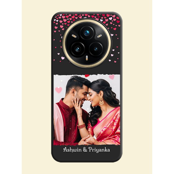 Fall in Love with Your Partner on Photo On Space Black Custom Soft Matte Mobile Back Cover - Realme 14 Pro Plus 5G Fall in Love with Your Partner on Photo On Space Black Custom Soft Matte Mobile Back Cover - Realme 14 Pro Plus 5G