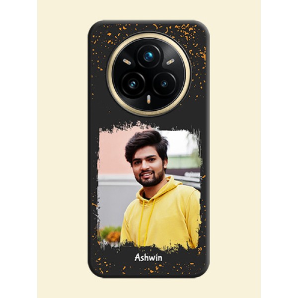 Spray Free Design on Photo On Space Black Custom Soft Matte Mobile Back Cover - Realme 14 Pro Plus 5G Spray Free Design on Photo On Space Black Custom Soft Matte Mobile Back Cover - Realme 14 Pro Plus 5G