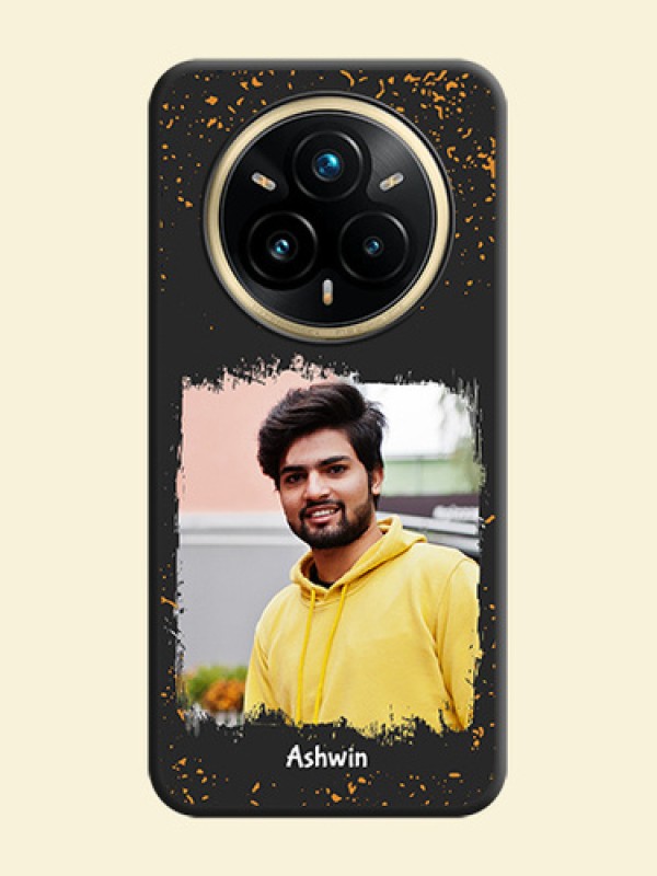Spray Free Design on Photo On Space Black Custom Soft Matte Mobile Back Cover - Realme 14 Pro Plus 5G