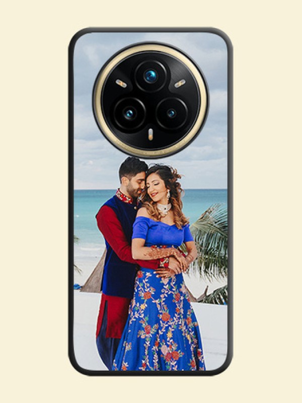 Full Single Pic Upload On Space Black Custom Soft Matte Mobile Back Cover - Realme 14 Pro Plus 5G