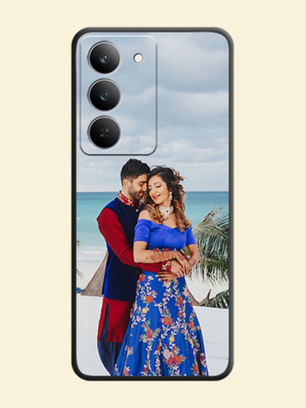 Full Single Pic Upload On Space Black Custom Soft Matte Mobile Back Cover - Realme 14x 5G