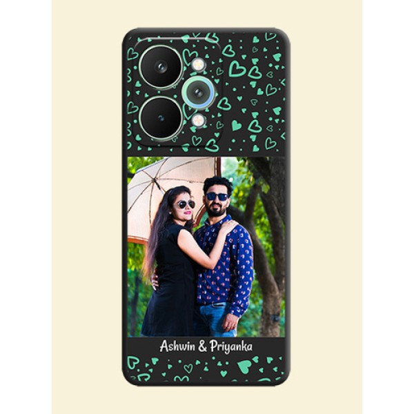 Sea Green Indefinite Love Pattern on Photo On Space Black Custom Soft Matte Mobile Back Cover - Realme 15 5G Sea Green Indefinite Love Pattern on Photo On Space Black Custom Soft Matte Mobile Back Cover - Realme 15 5G