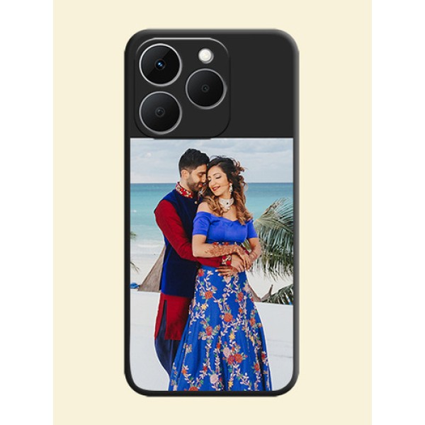 Image Upload With Space Black Color On Custom Soft Matte Mobile Back Cover - Realme 15T 5G Image Upload With Space Black Color On Custom Soft Matte Mobile Back Cover - Realme 15T 5G